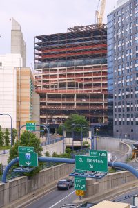 400 Summer St construction over tunnel
